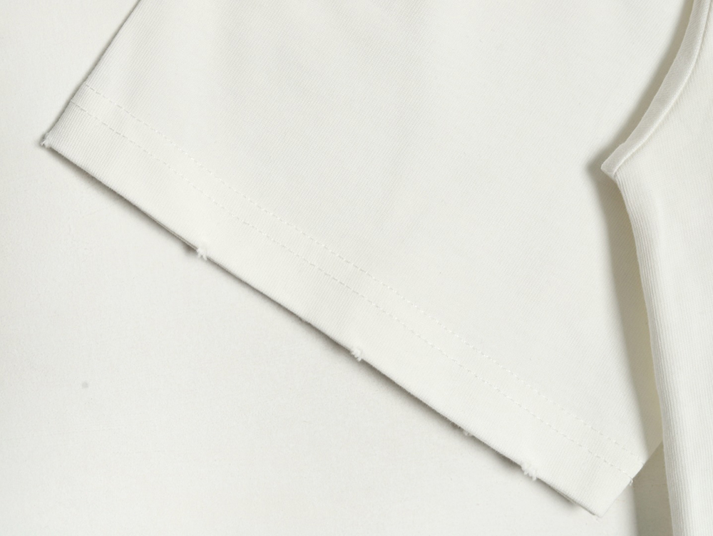 Dior washed distressed letter print short sleeves