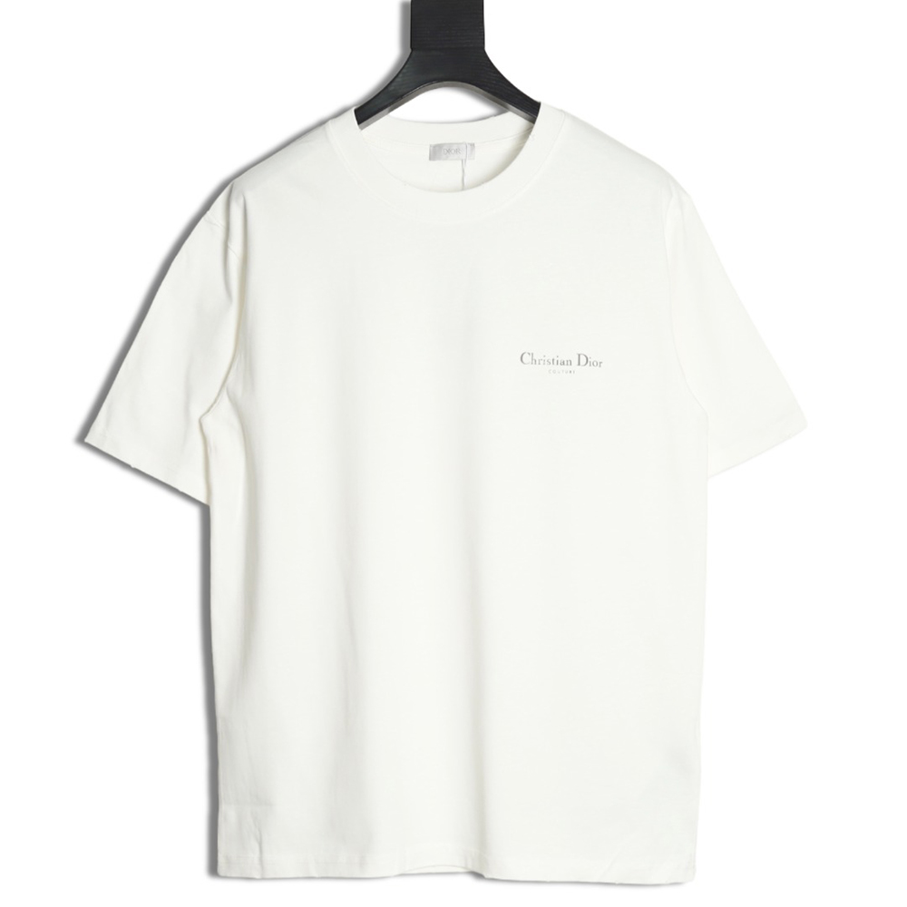 Dior washed distressed letter print short sleeves