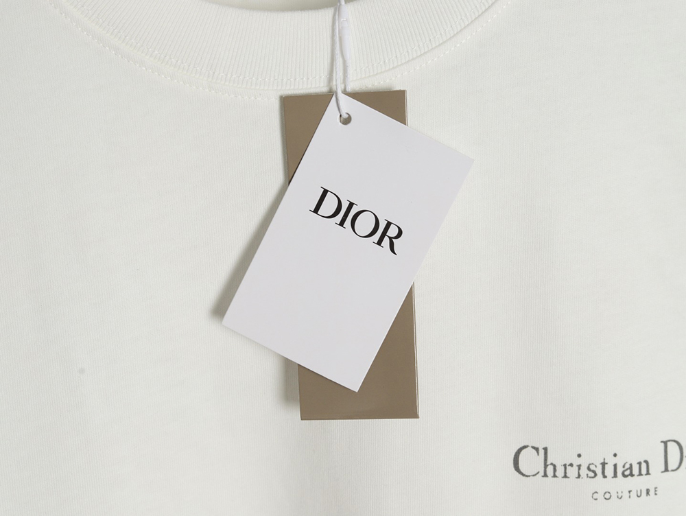Dior washed distressed letter print short sleeves