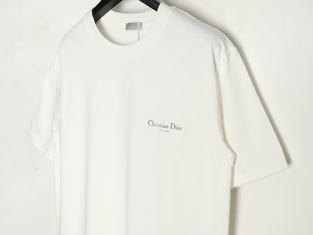 Dior washed distressed letter print short sleeves