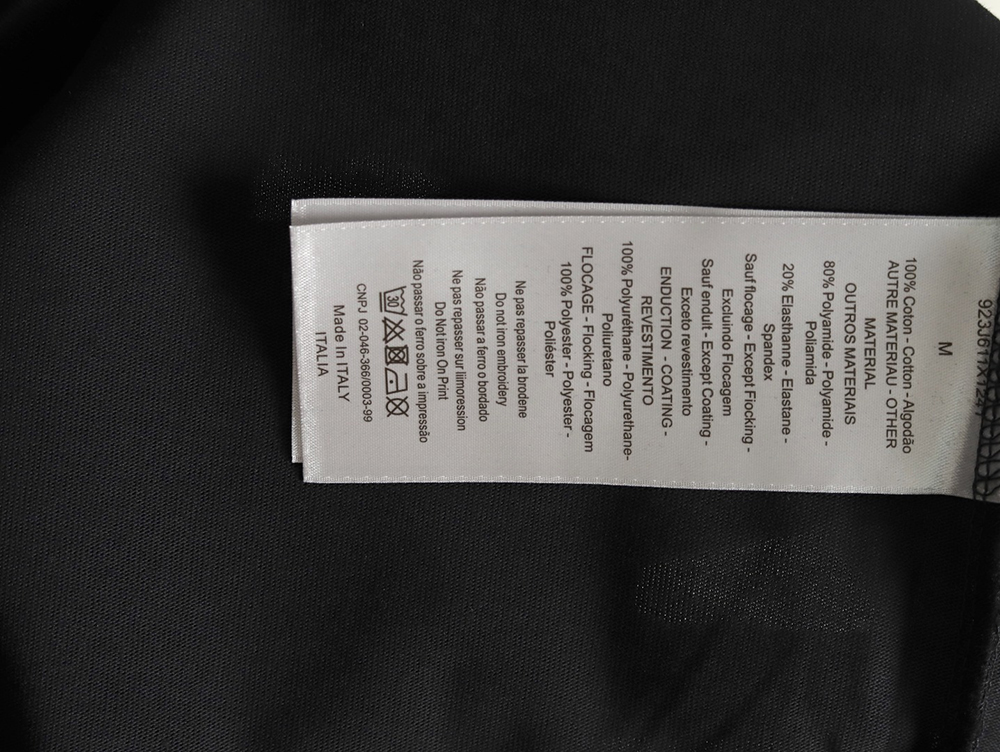 Dior washed distressed letter print short sleeves TSK2