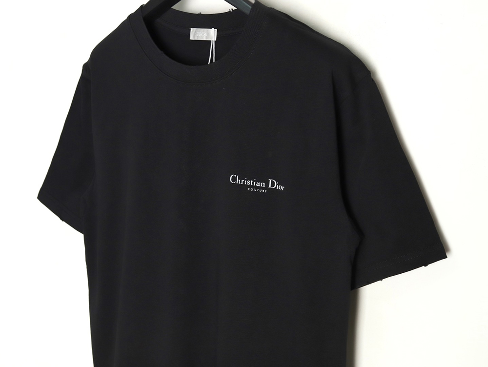 Dior washed distressed letter print short sleeves TSK2