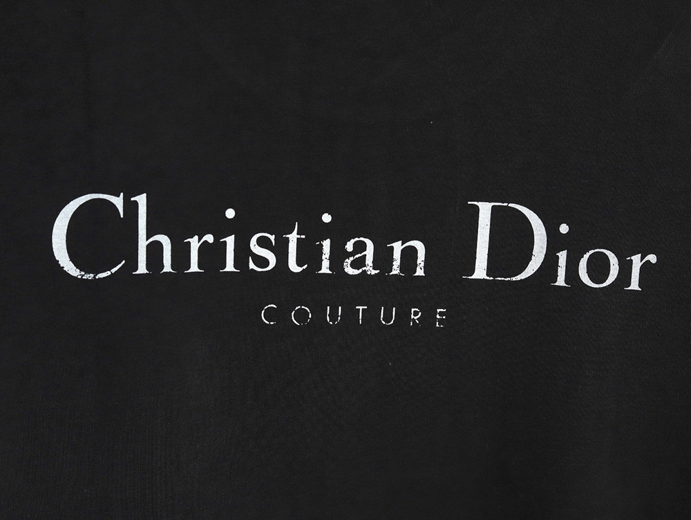 Dior washed distressed letter print short sleeves TSK2