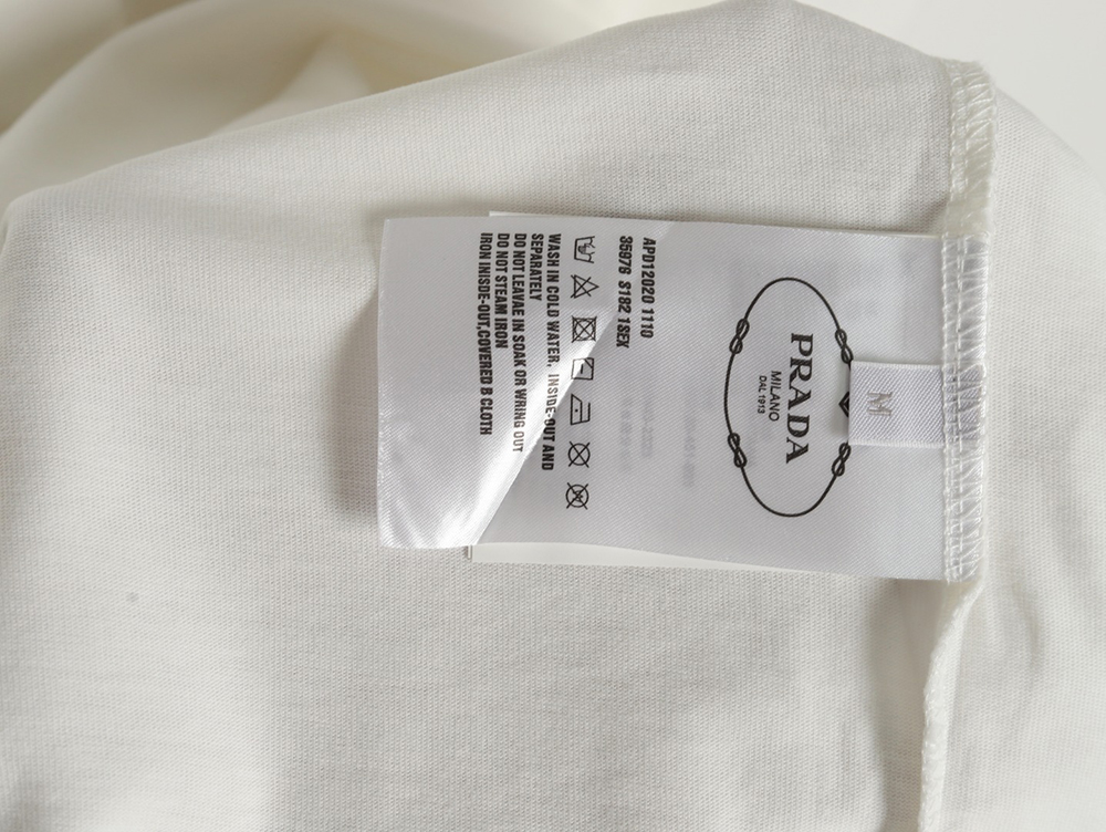 Prada chest lettering logo short sleeves