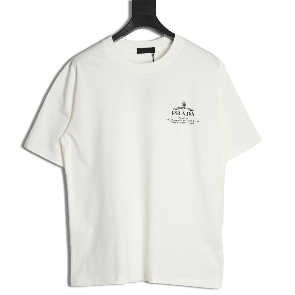 Prada chest lettering logo short sleeves