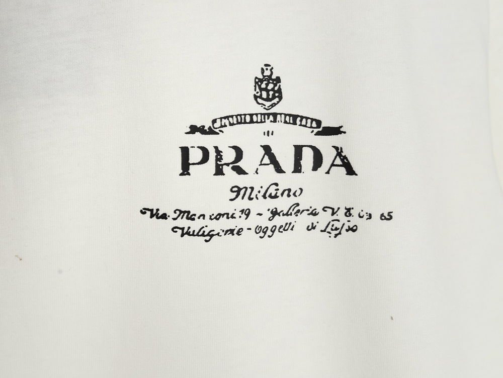 Prada chest lettering logo short sleeves