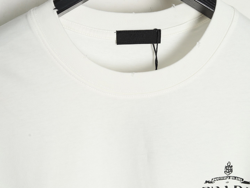 Prada chest lettering logo short sleeves
