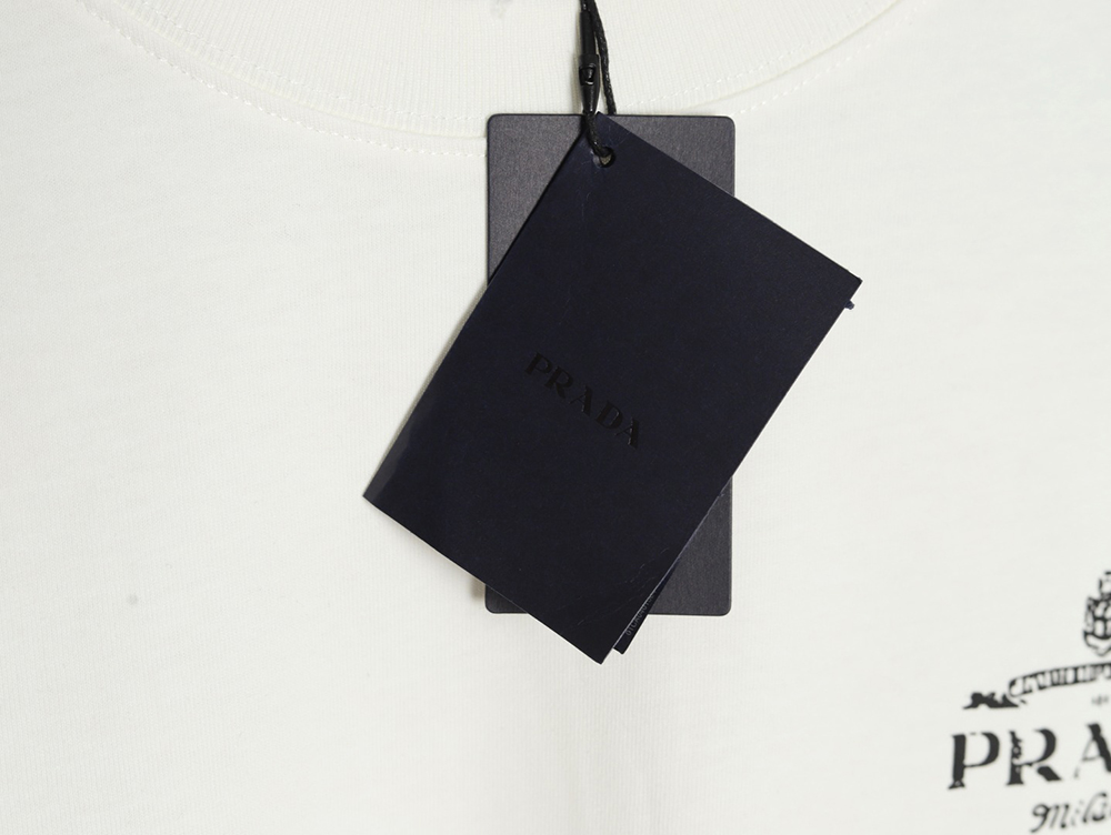 Prada chest lettering logo short sleeves
