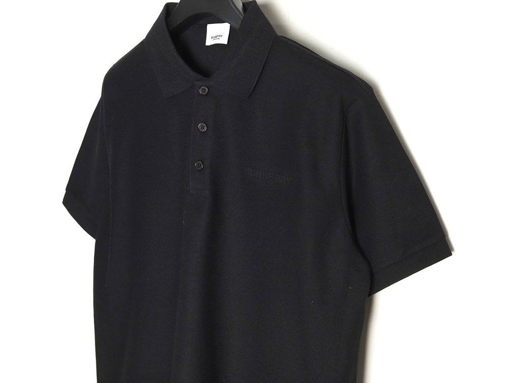 Burberry embossed embossed short sleeve polo shirt