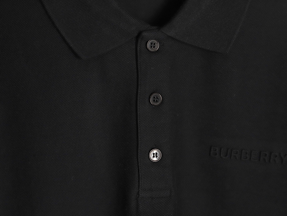 Burberry embossed embossed short sleeve polo shirt