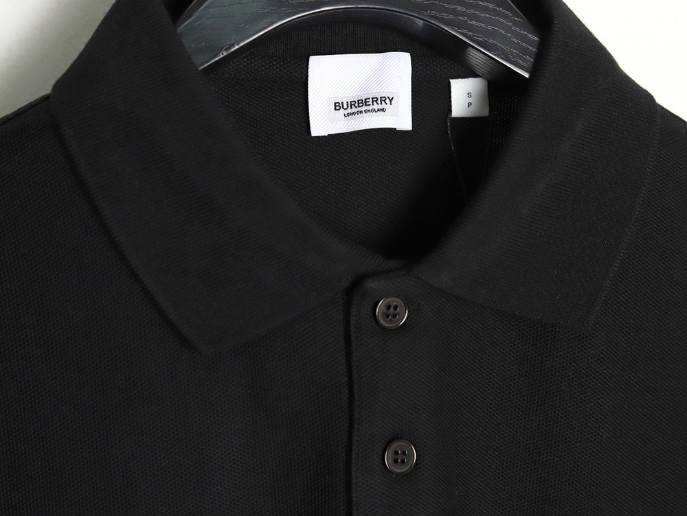 Burberry embossed embossed short sleeve polo shirt