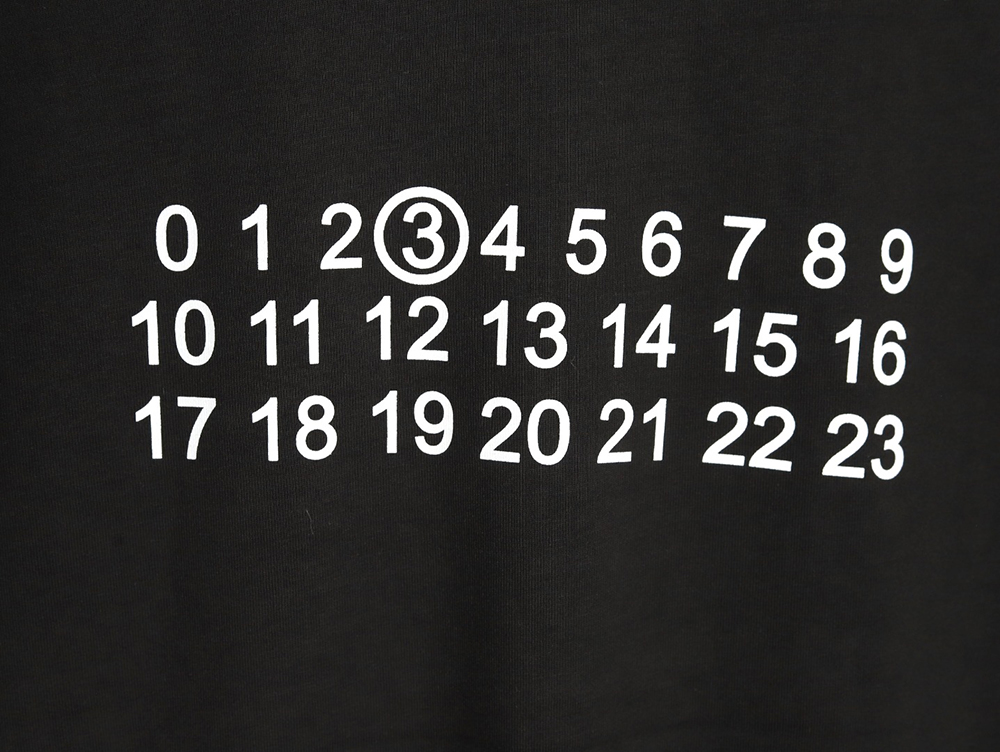 Maison Margiela alphanumeric print short-sleeved T-shirt TSK1