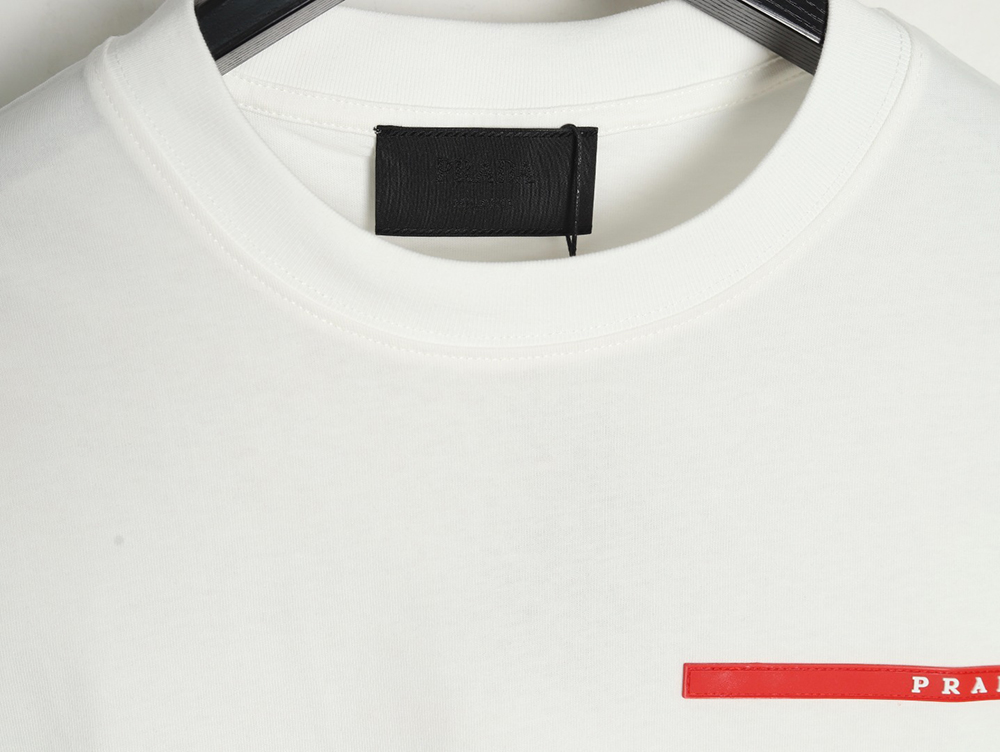 Prada classic red silicone trim short sleeves