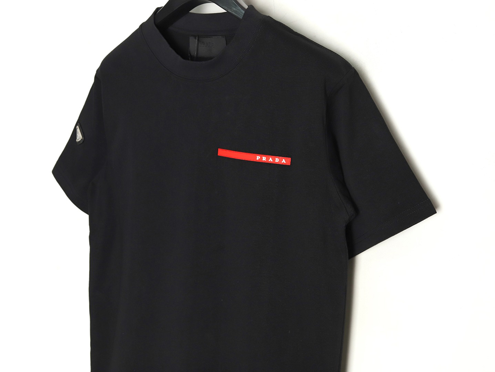 Prada classic red silicone trim short sleeves TSK1
