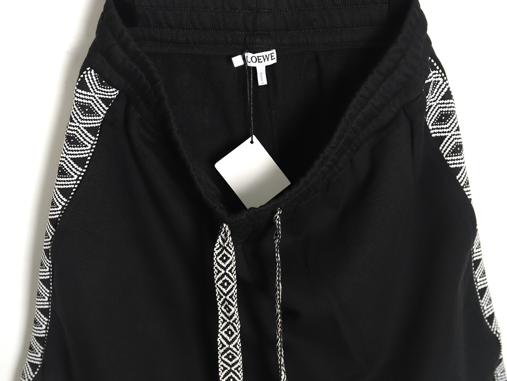 Loewe colorblock webbing logo embroidered shorts