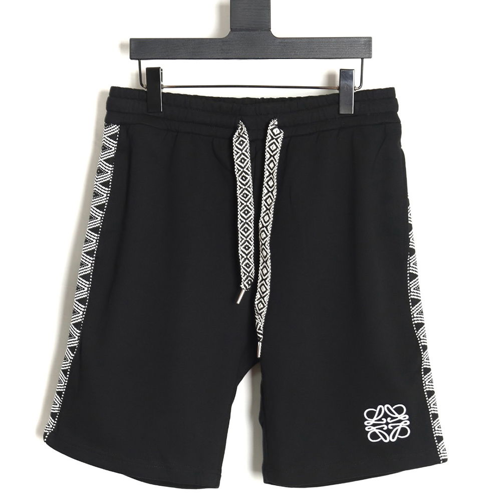 Loewe colorblock webbing logo embroidered shorts