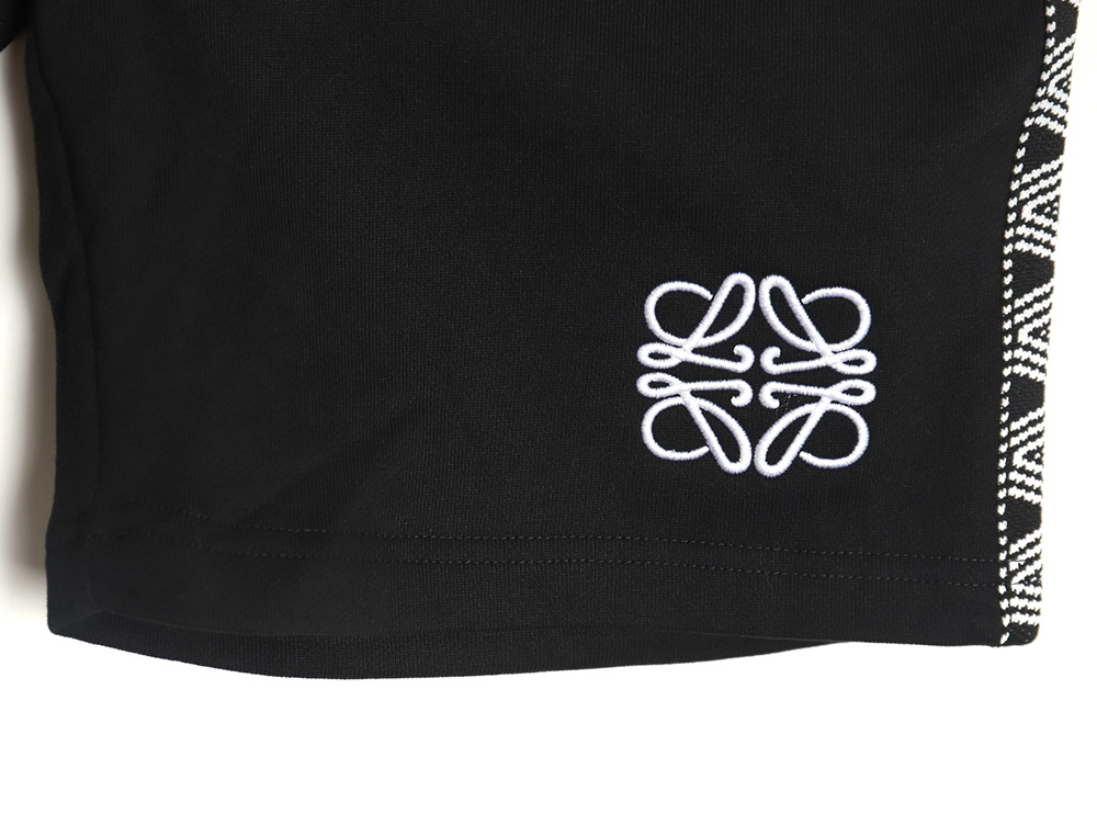 Loewe colorblock webbing logo embroidered shorts