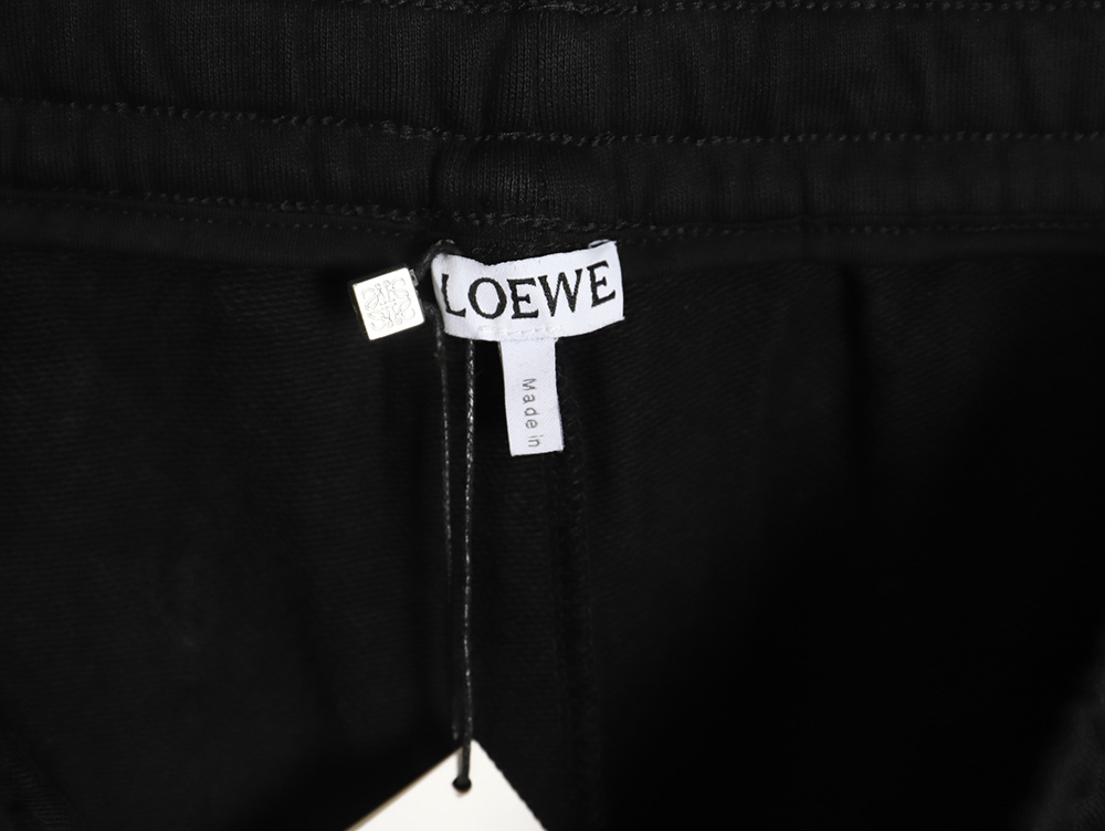 Loewe colorblock webbing logo embroidered shorts