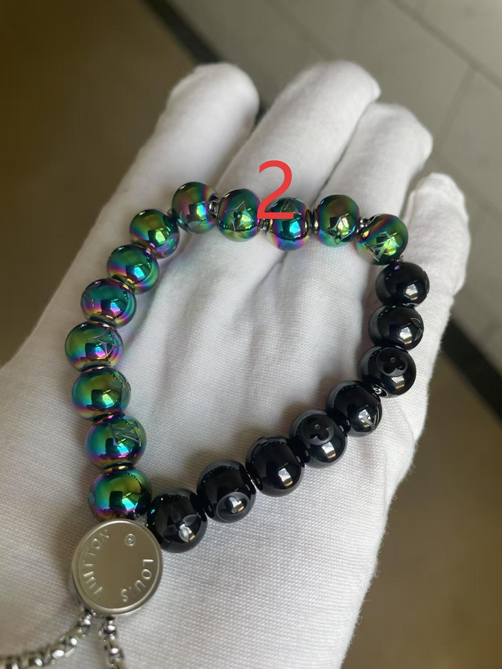 Louis Vuitton Monogram Beads Bracelet M00512
