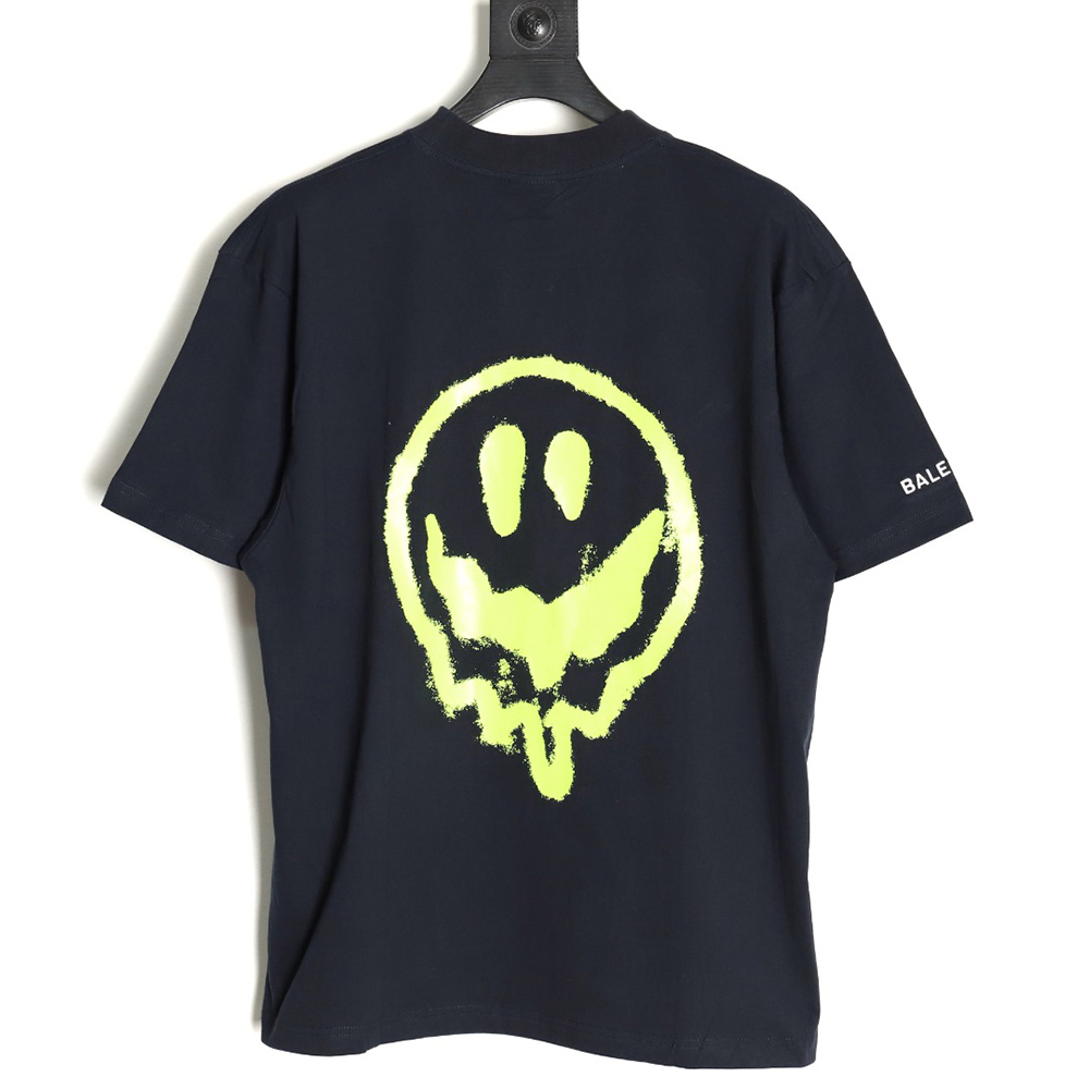 Balenciaga Dissolving Smiley Alien Short Sleeve