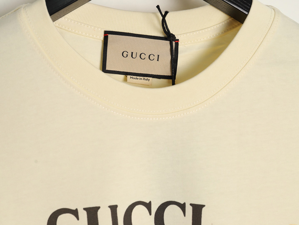 Gucci Reading Puppy High Weight Print Short Sleeve T-shirt