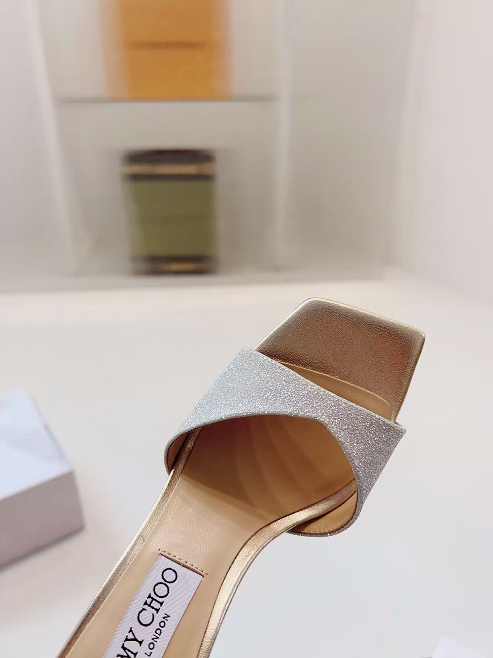 JIMMY CHOO Saeda 100 Heeled Sandals H:10cm