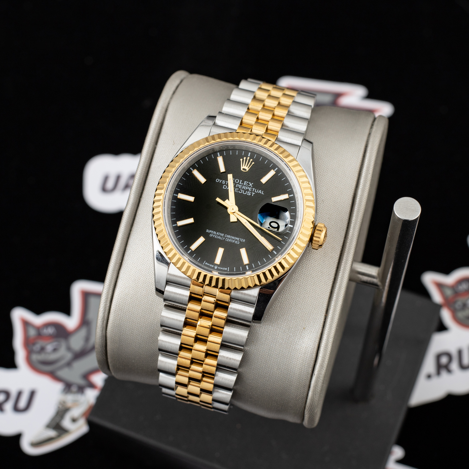 Rolex - Datejust 126233 36MM Jub 904L Black/Stk YG/SS Wrapped GMF A2836