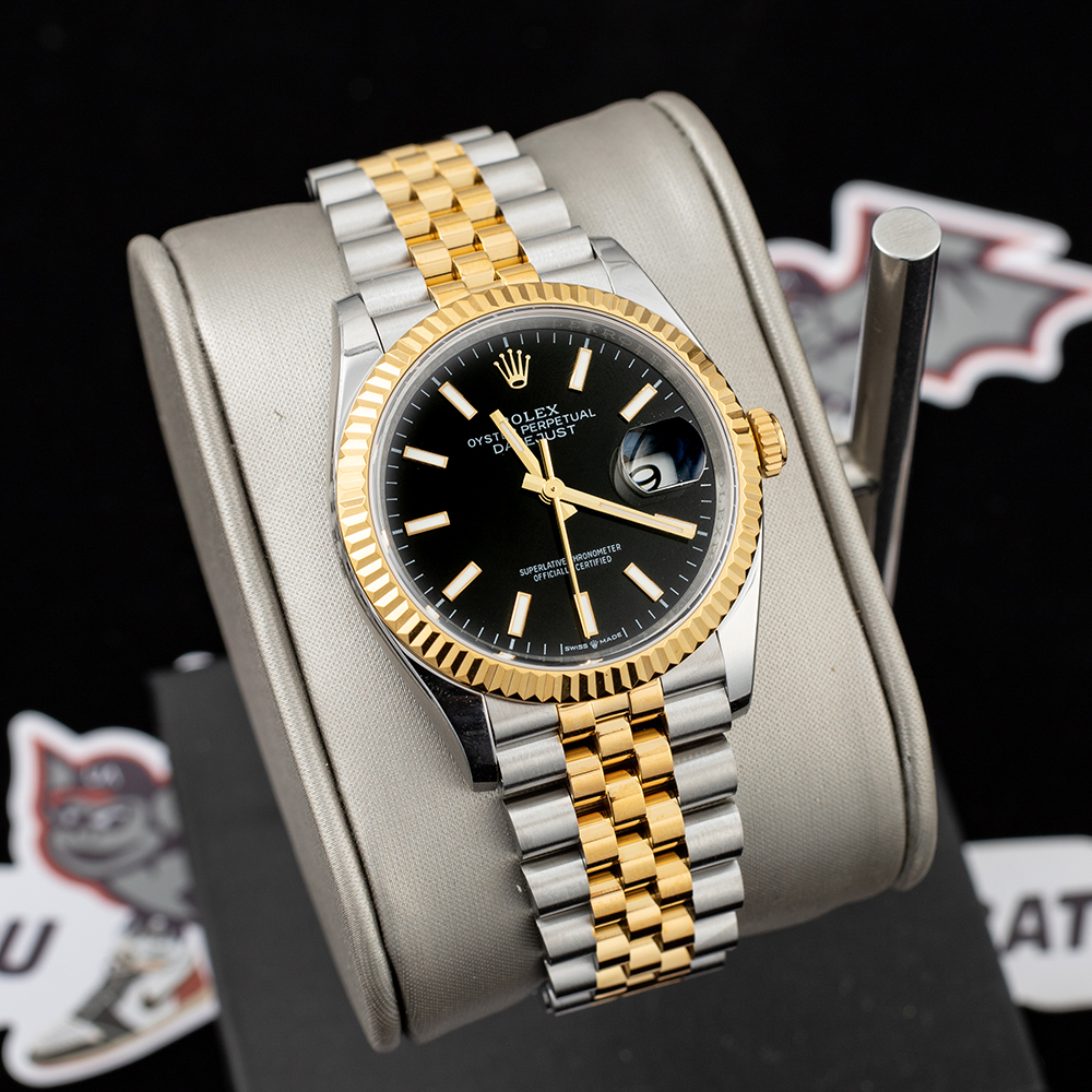 Rolex - Datejust 126233 36MM Jub 904L Black/Stk YG/SS Wrapped GMF A2836