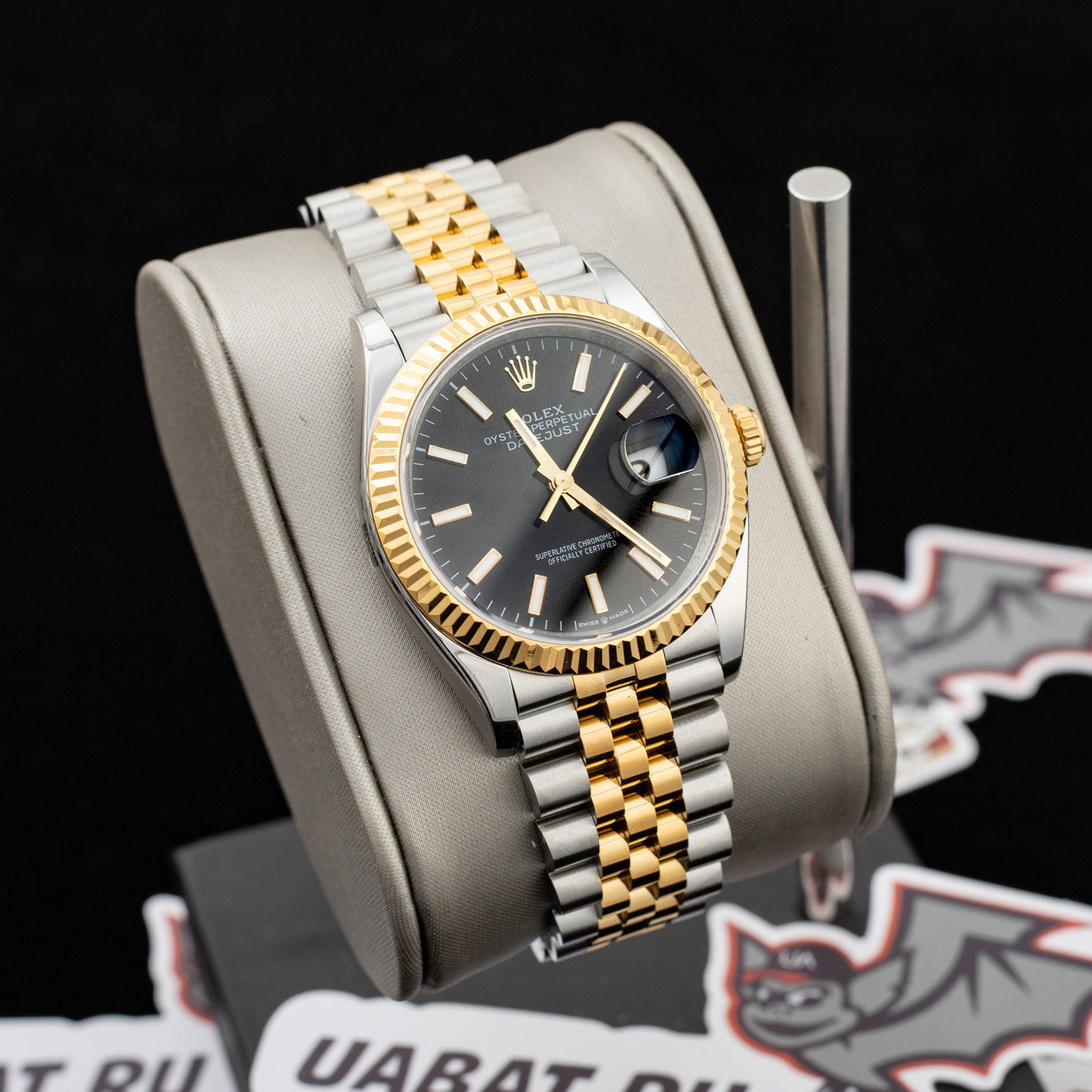 Rolex - Datejust 126233 36MM Jub 904L Black/Stk YG/SS Wrapped GMF A2836