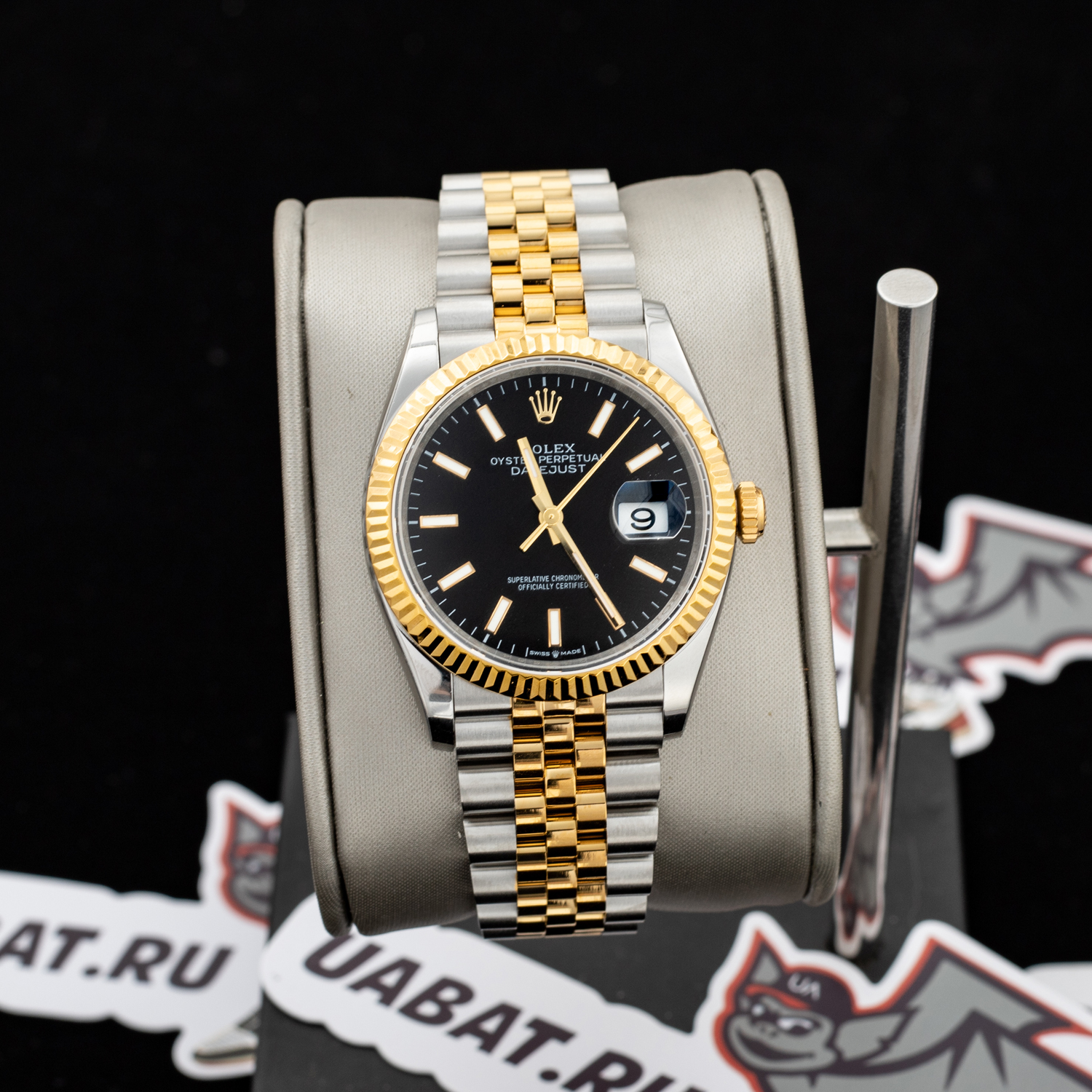 Rolex - Datejust 126233 36MM Jub 904L Black/Stk YG/SS Wrapped GMF A2836