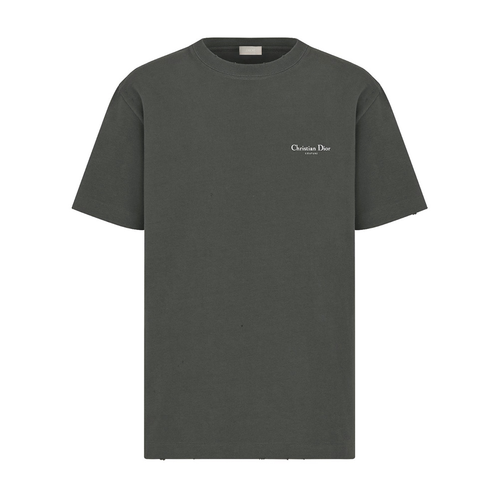Dior lily of the valley slogan print T-shirt