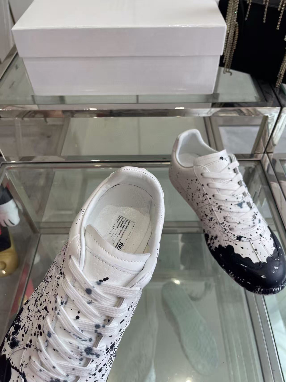 Maison Margiela Replica Low 'Paint Splatter - White Black'