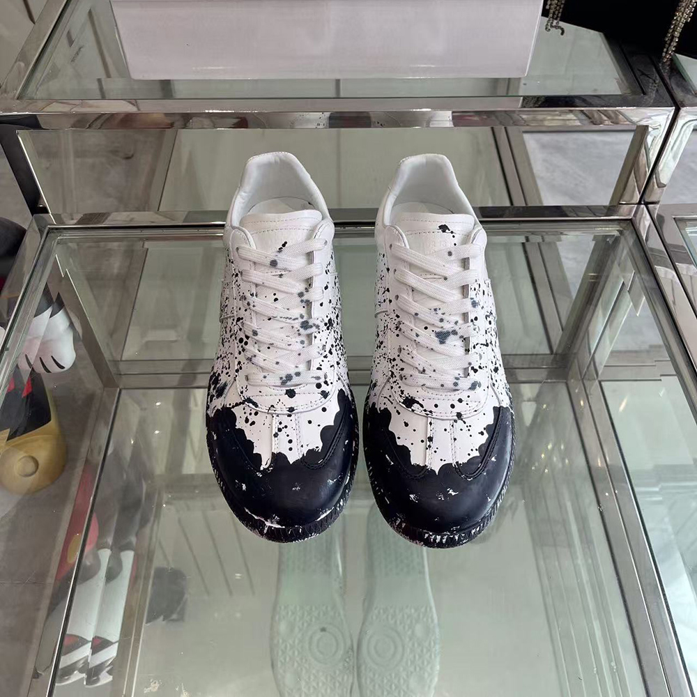 Maison Margiela Replica Low 'Paint Splatter - White Black'